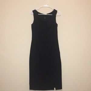 Beautiful Suit Material Dress with Tie and Slit